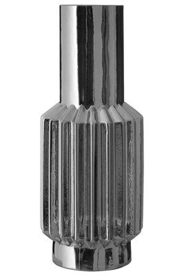 Orsina Onice Silver Large Glass Vase from B&Q
