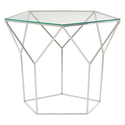 Orsina Shalimar Pentagonal Silver Coffee Table from B&Q