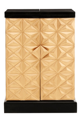 Orsina Elegant Design Bar UnitSustainable Crafted Unique Bar UnitExceptional Storage Drinks Display Cabinet from B&Q