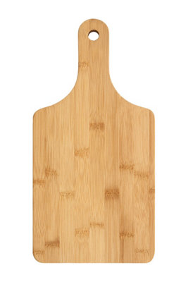 Orsina Bamboo Wood Chopping BoardNatural Wod Padle Board With Tapered Handle For KitchenWood Chopping Board from B&Q