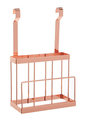 Orsina Sorello Rose Gold Hanging Cutter Storage Rack from B&Q