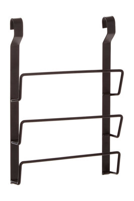 Orsina Sorello Matt Black Hanging Pan Lid Rack from B&Q