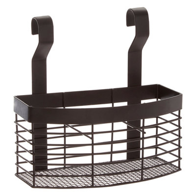 Orsina Sorello Matt Black Hanging Storage Basket from B&Q
