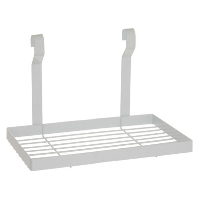 Orsina Sorello White Iron Single Shelf Storage Rack from B&Q