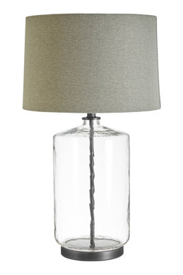 Orsina Unita Table Lamp With Grey And Black Shade from B&Q