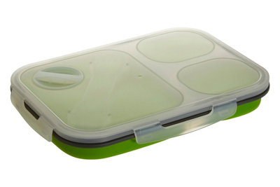 Orsina Stylish Green Lunch Box With SporkVibrant Lunch BoxVersatile Tiffin BoxLightweight Lunch Packs from B&Q