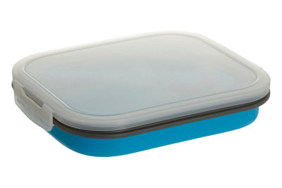 Orsina Stylish Blue Collapsible Lunch BoxVibrant Lunch BoxVersatile Tiffin BoxLightweight Lunch Packs from B&Q