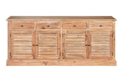 Orsina Mid Century 4 Drawers Whitewash SideboardStylish Burnt Finish SideboardPerfectly Sized Sideboard from B&Q