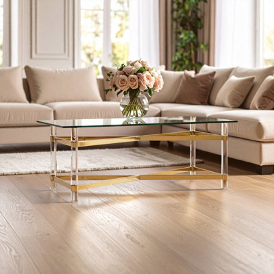 Orsina Clarence Glass Coffee Table from B&Q
