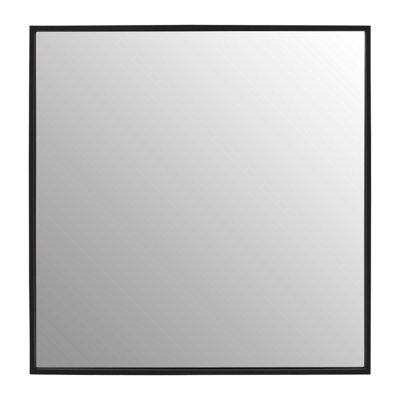 Orsina Sturdy Black Large Square Wall MirrorContemporary Lounge MirrorVersatile Antique Mirror For HomeOffice from B&Q