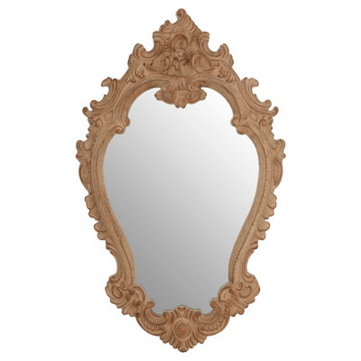 Orsina Antique Brown Rococo Design Wall Mirror from B&Q