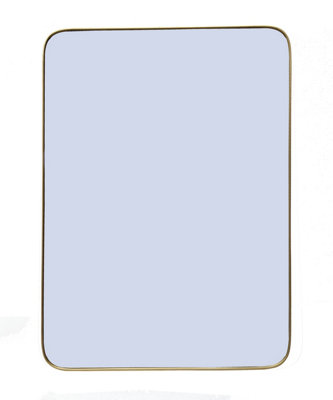 Premier Housewares Gold Interiors By Premier Newell Effect Frame Wall Mirror