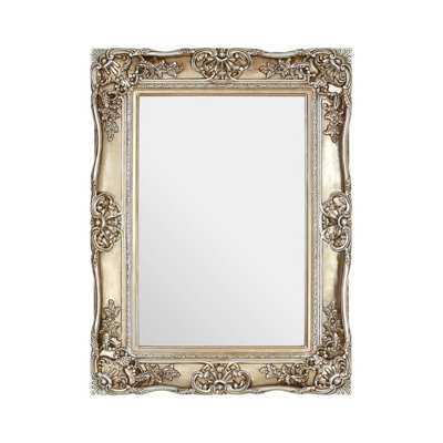 Orsina Ornate Metallic Foliage Wall Mirror,neoclassical Rectangular Wall Mirror,champagne Gold Antique Mirror from B&Q