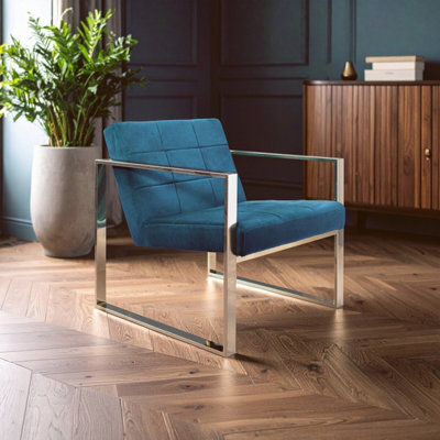 Orsina Velvet Cocktail ChairEasy To Adjust Comfy ChairEffortless Cleaning Small Chair from B&Q