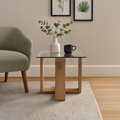Premier Housewares Grain Interiors By Premier Sleek Side Table, Reliable Side Table By Couch For Bedroom, Sturdy Lounge Table For Livingroom Small