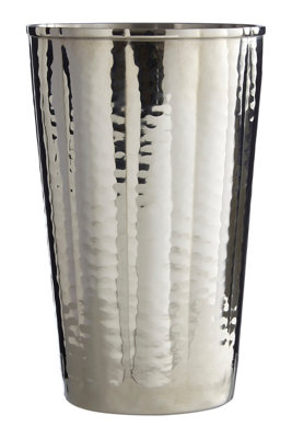 Orsina Hammered Bathroom Nickel Finish Tumbler from B&Q