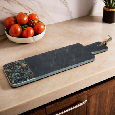 Orsina Unique Black Slate  BoardLarge  Sup BoardNatural Board Sup For Display In Modern Kitchens from B&Q