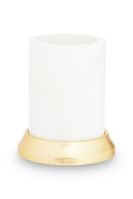 Orsina Mako White Marble Tumbler from B&Q