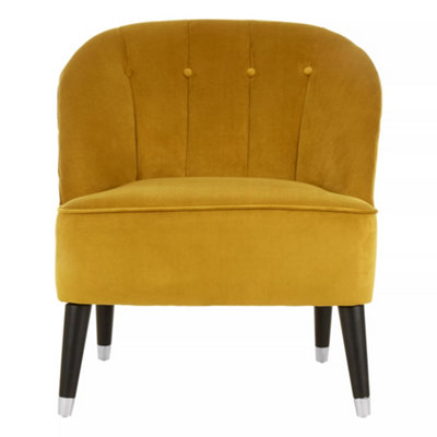 Orsina Doucet Dijon Velvet Chair from B&Q