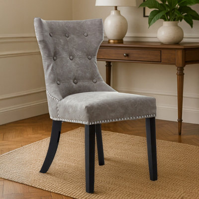 B&Q -  Grey Velvet ChairEnchanting Sleep ChairEasy To Assemble Borg ChairComfy Dining Chair