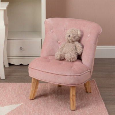 Orsina Kids ChairComfortable Seating Indoor ChairEasy To Clean Bedroom ChairAdjustable Velvet Chair from B&Q