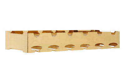 Orsina Space Saving 6 Bottle Rose Gold Finish Wine RackElegant Wine Bottle Rack For CupboardStylish Wine Rack from B&Q