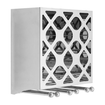 Orsina Elegant 12 Bottle Silver Finish Wine RackSpace Saving Wine Bottle Rack For CupboardStylish Wine Rack from B&Q