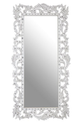 Orsina Geonna Wall MirrorSilverWoodGlass from B&Q