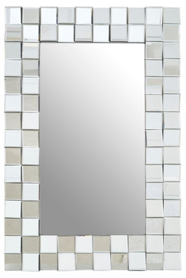 Orsina Gota Wall MirrorSilverGlassWood from B&Q