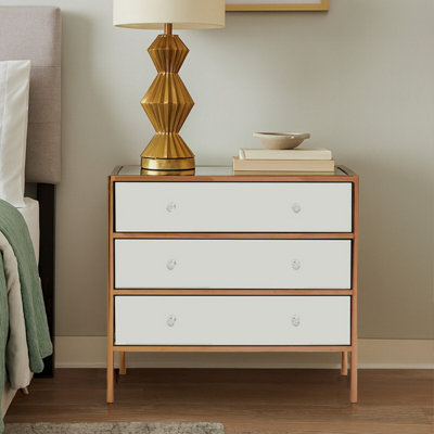 Orsina Stylish 3 Drawer ChestFunctional Design Sturdy Chest For HallwayTall 3 Drawer Chest For Livingroom from B&Q
