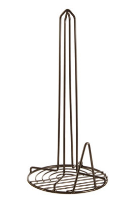 Maison By Premier Black Vertex Kitchen Roll Holder With Nickel Finish - Image 5