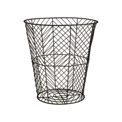 Orsina Stylish Black Powder Coat Storage BasketFunctional Storage Basket For KitchenDurable Decorative Basket from B&Q