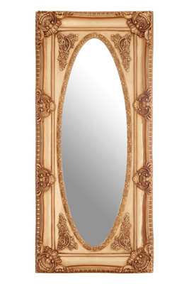 Orsina Timeless Gold Finish Oval Border Wall MirrorFunctional Mirror For LivingroomElegant Modern Mirror from B&Q