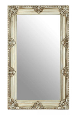 Orsina Stately Design Champagne Bead And Reel Wall MirrorGrand Slim MirrorVersatile Display Hallway Mirror from B&Q