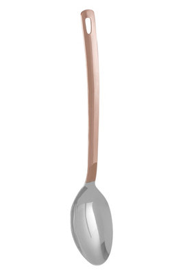 Orsina Refined Copper Finish Stainless Steel Serving Spoon,copper Plated Serving Utensil,resilient Metal Spoon from B&Q