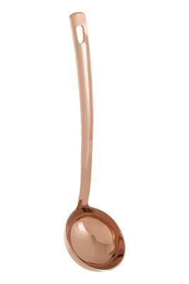Orsina Rose Gold Finish Ladle,stainless Steel Soup & Sauce Server With Hanging Hole,serving Spoon For Gravies from B&Q