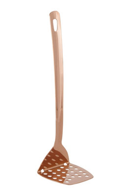 Premier Housewares Interiors By Premier Sturdy Rose Gold Stainless Steel Masher,potato & Food Mashing Tool,potato Press With Handle,potato Crusher from B&Q