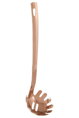 Orsina Metallic Rose Gold Finish Spaghetti Spoon,noodle Lifting Spoon,spaghetti Serving Utensil,pasta Server from B&Q