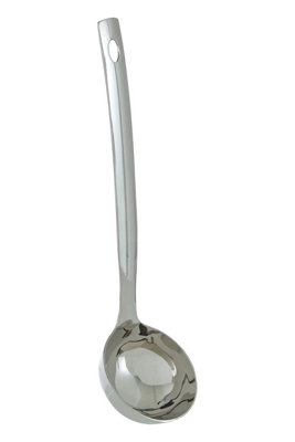 Orsina Shiny Stainless Steel Ladle,deep Soup Spoon For Cooking,non-Corrosive Metal Ladle With Long Handle For Broth from B&Q