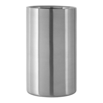 Orsina Double Wall Stainless Steel Brushed Finish Wine Cooler, Elegant Metal Wine Cooler, Durable Wine Chiller