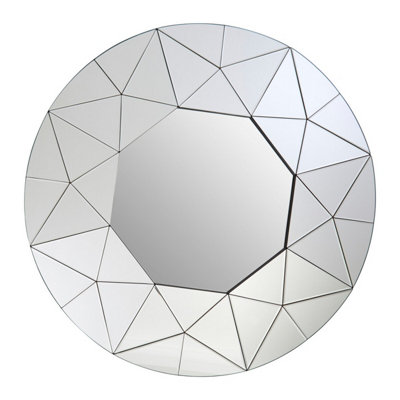 Orsina Roona Oval Frame Decorative Wall Mirror from B&Q