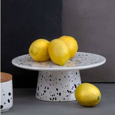 Orsina Speckled Ceramic Cake Stand
