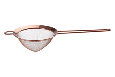 Orsina Large Rose Gold Round Sieve,metallic Finish Kitchen Strainer,stainless Steel Strainer With Sloped Handle from B&Q