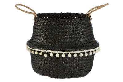 Orsina Small Black Seagrass Basket from B&Q