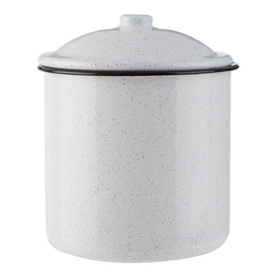 Orsina Large CanisterElegant Storage Jar With Bamboo Lid And Airtight SealDurable Ceramic Canister For Dry from B&Q