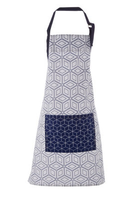 Orsina ApronBold Geometric Design With Adjustable Neck Strap And Waist TiesProtects Clothing During Cooking from B&Q