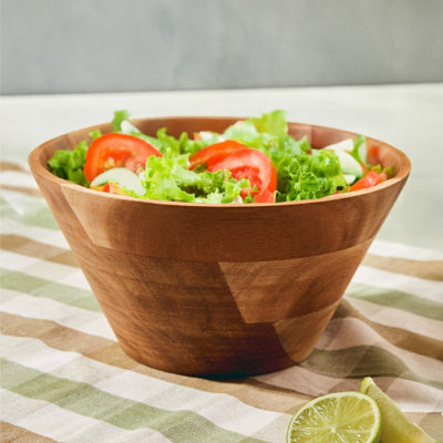 Orsina Socorro Acacia Wood Salad Bowl from B&Q