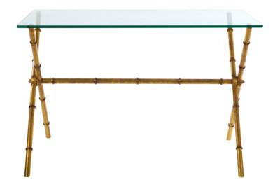 Premier Housewares Interiors By Premier Unique Design Console TableElegant Console Table With Drawers For LivingroomGlass Top Console Table from B&Q