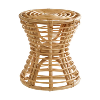 Orsina Maka Natural Rattan Stool from B&Q