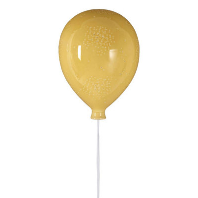 Orsina Premier Kids Kids Glossy Yellow Balloon Night Light from B&Q